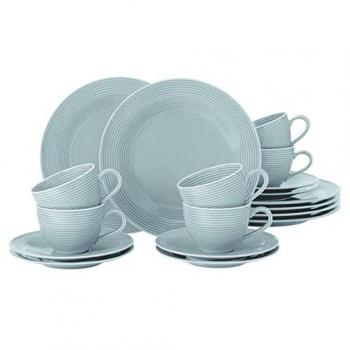 Seltmann Weiden Beat Kaffeeservice 18-teilig Color Glaze Arktisblau