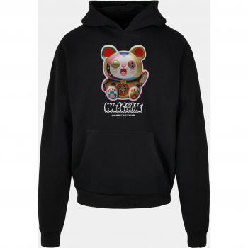 Mister Tee Welcome Cat Heavy Oversize Hoody, Schwarz