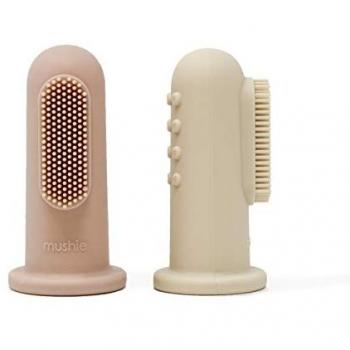 Mushie Silicone Finger Toothbrush for Kids