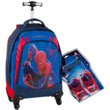 Zaino Trolley Spiderman Deluxe con Super Sorpresa, Giocattoli Preziosi