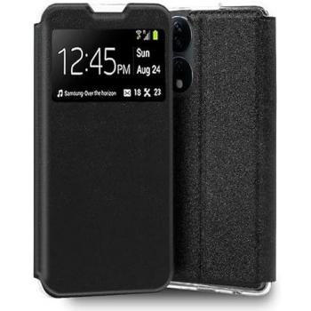 Funda Flip Cover Liso Negro para Huawei Honor X7B
