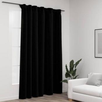 Tende Effetto Lino Nere con Ganci Maison du'Monde