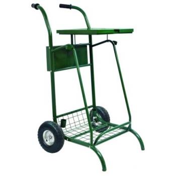 Chariot de maintenance 110 L × 2, couvercle anti‑fuites, pneus à air