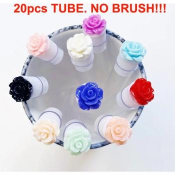 10/20pcs Mascara Stick Applicator with Dust-Proof Case