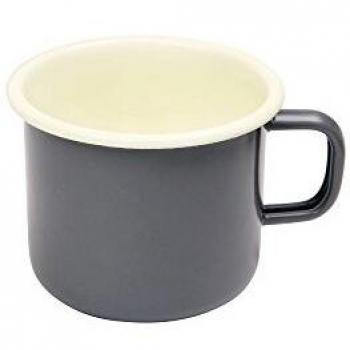 Vintage Dexam Slate Grey Espresso Enamel Cup