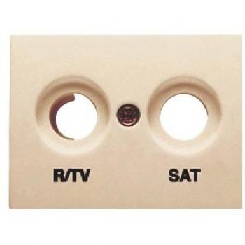 Tapa Toma R/TV-SAT Dorado Perlado BJC Coral