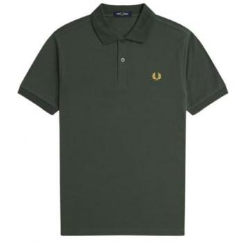 Polo Fred Perry 100% Coton Vert Foncé
