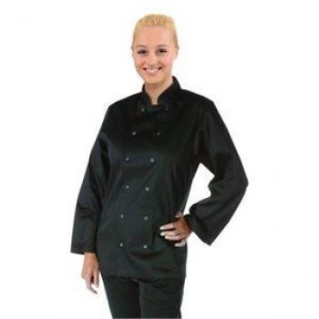 Whites Vegas Chef Jacket Long Sleeve Black Small