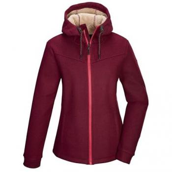 Strickfleece Jacke GW 38 – Verstellbare Kapuze, Kinnschutz, Damen