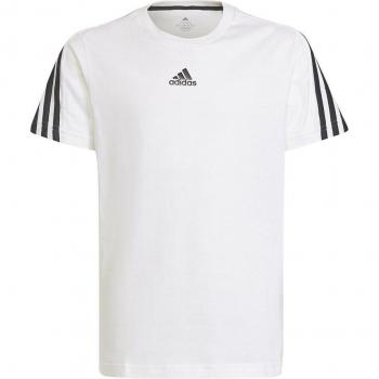 Adidas Future Icon T-Shirt für Kids Weiß Schwarz 176