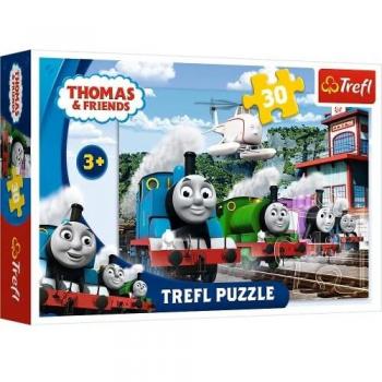 Trefl Gara in Pista 30 Puzzle Colore Thomas and Friends per Bambini 3 Anni 18230