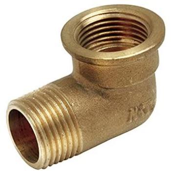 Codo de Latón 90 Grados M-H 3/4''