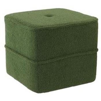 Light & Living Pouf vert 40x40x35cm