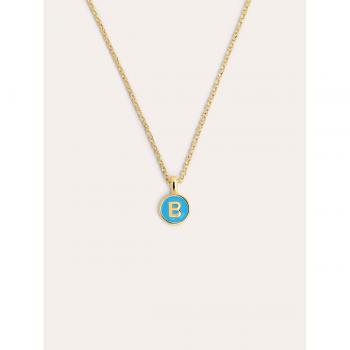 Collar B Esmalte de Colores en Plata de Ley 925