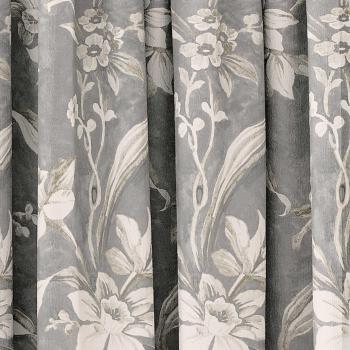 Vintage Aster Grey Curtain Set