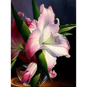 Kreuzstich Blumen-Diamantgemälde 5D – Geschenkidee