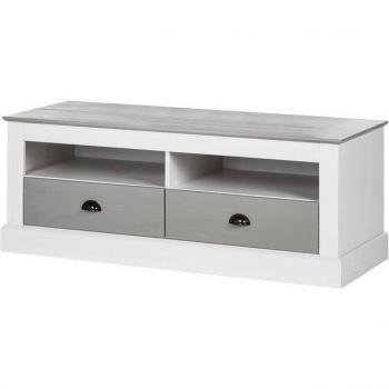 Kiefer Massivholz Lowboard mit Kabelmanagement
