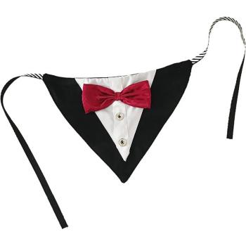 Dog & Cat Decorative Cotton Kerchief in Butterfly Wedding Suit Style