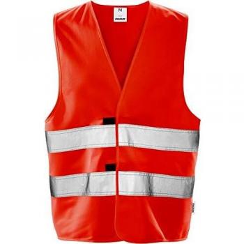 Fristads Workwear Warnweste Herren 100382 Klasse 2 Gr. XS/S, Hohe Sichtbarkeit, Rot