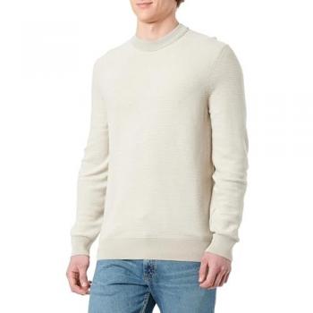 BOSS Orange Strickpullover Modell Aspoki in Beige, Größe M