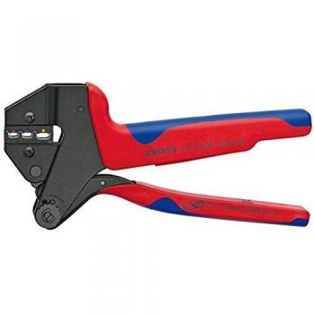 KNIPEX Crimpadora de 200 mm para conectores abiertos no aislados