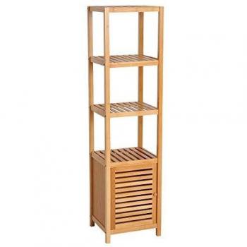 Meuble de rangement salle de bain bambou 36L x 33l x 140H cm
