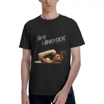 Camiseta Negra Amy Winehouse Manga Corta