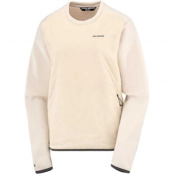 Sudadera Salomon Outline Hybrid Mujer Blanco Crema