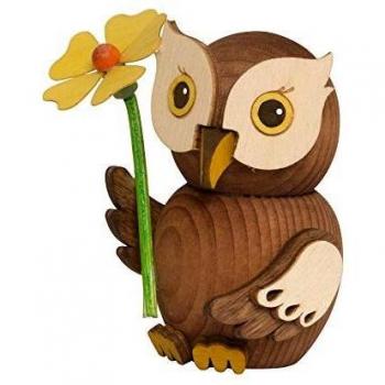 Holzfigur Mini-Eule