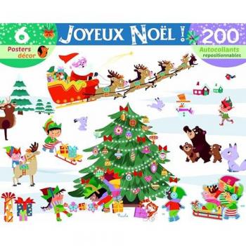 Decore avec les autocollants noel