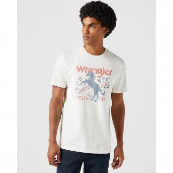 Camiseta blanca de hombre Wrangler