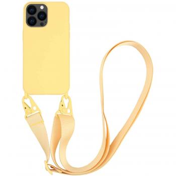 Vivanco Necklace Smartphone-Hülle für iPhone 13 Pro Gelb