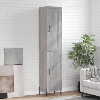 Aparador Alto de Madera Contrachapada Gris Sonoma 34,5x34x180 cm