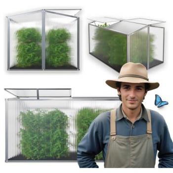 GARMIO® Mini-Gewächshaus Protea mit Dachfenster und UV-Schutz