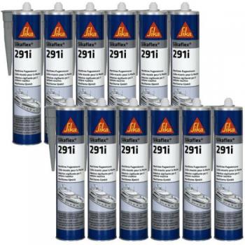 Kit Sigillanti Marine Flex 291I 12 pezzi 300 ml, Colore Grigio