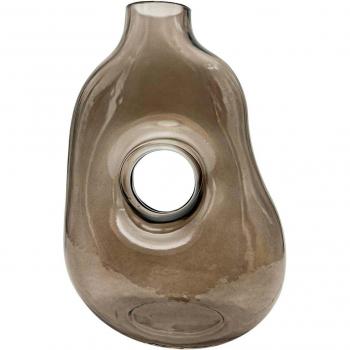 Fioriera Signes Grimalt: Vaso di Cristallo con Base in Argento