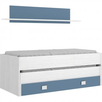 Letto Bianco per Bambini con Struttura Multifunzionale