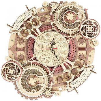 Zodiac Wall Clock 3D Wooden Puzzle Kit