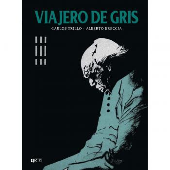 Viajero de gris.