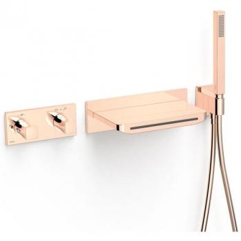 Kit B-System Thermostatique Encastré Douche Or Rose 24K