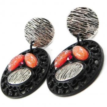 Carmen Rouge Noir – Boucles Créateur, code H8729