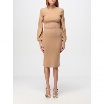 Camel Knit Dress for Women by TWINSET