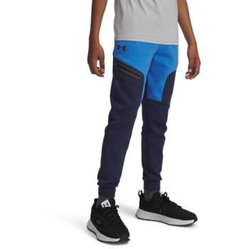 Under Armour Boys Unstoppable Blue/Black Fleece Joggers (Size 14-16 Years)