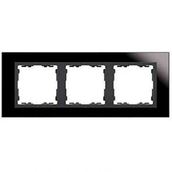 Marco Nature 3 Elementos Cristal Negro SIMON 82837-32