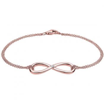 DIAMORE Armband Unendlichkeit Damen mit 0,03 ct. Diamant