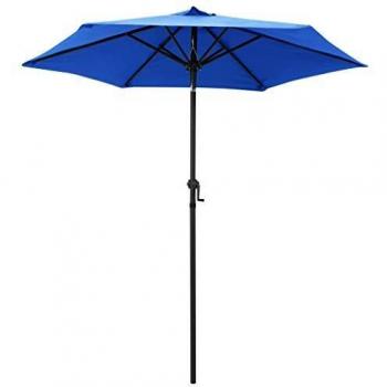 VidaXL Garden Parasol Blue 78.7x88.2 Aluminum