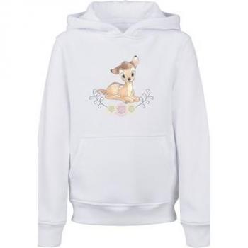 Kapuzenpullover F4NT4STIC Disney Bambi Wasserfarben Gr. 122/128, weiß, Mädchen