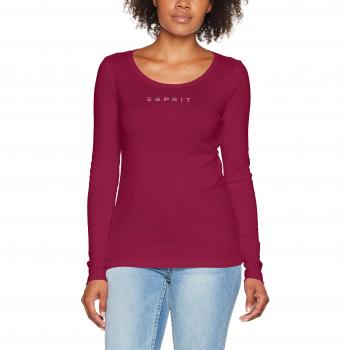 ESPRIT 087ee1k064, T-Shirt à Manches Longues Femme, Rouge