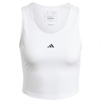 Adidas Women's XS Tech-fit Crop Tank in White