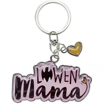 Löwen‑Mama Schlüsselband H:)PPY Life – Rosa, 9 cm